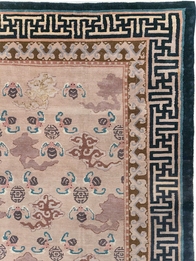 Antique Chinese Peking Room Size Carpet, No.30763 - Gss