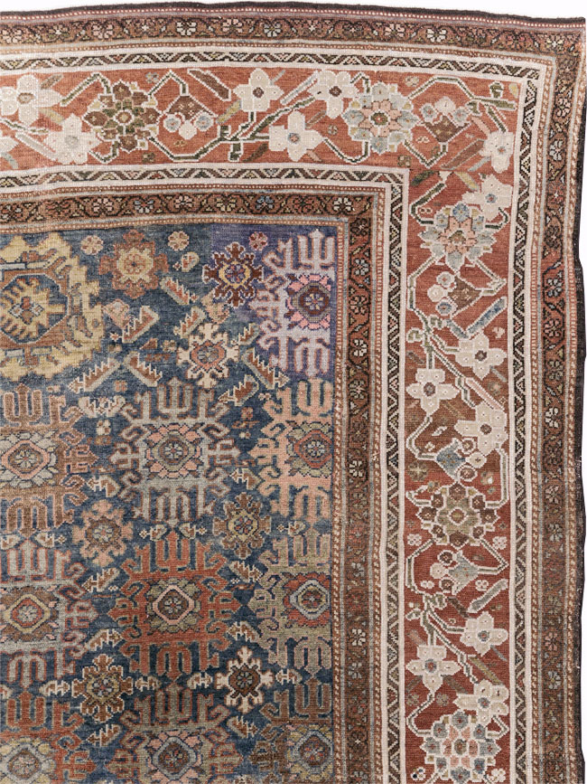 Antique Persian Malayer Wide Gallery Runner, No.30764 - Gss
