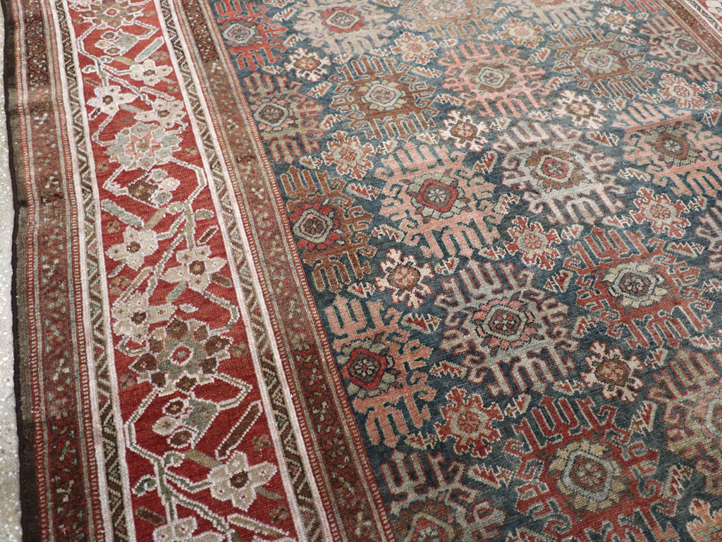 Antique Persian Malayer Wide Gallery Runner, No.30764 - Gss