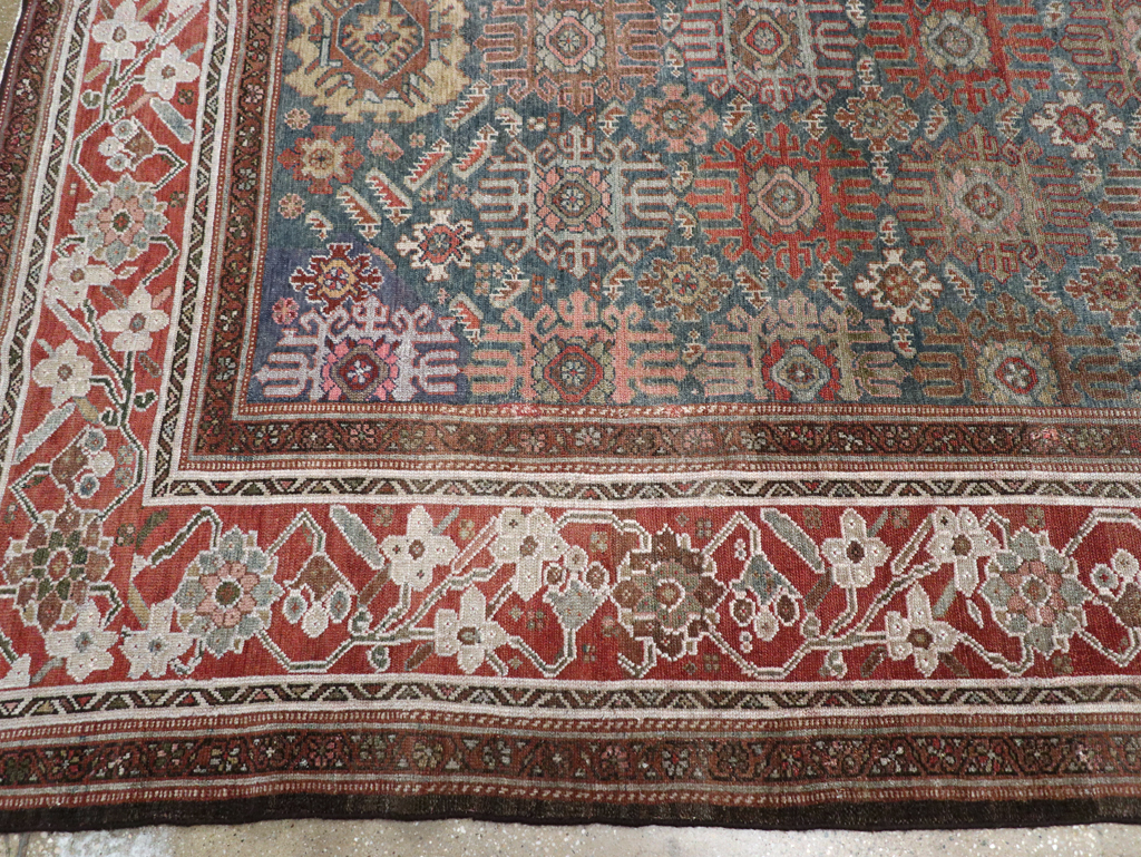Antique Persian Malayer Wide Gallery Runner, No.30764 - Gss