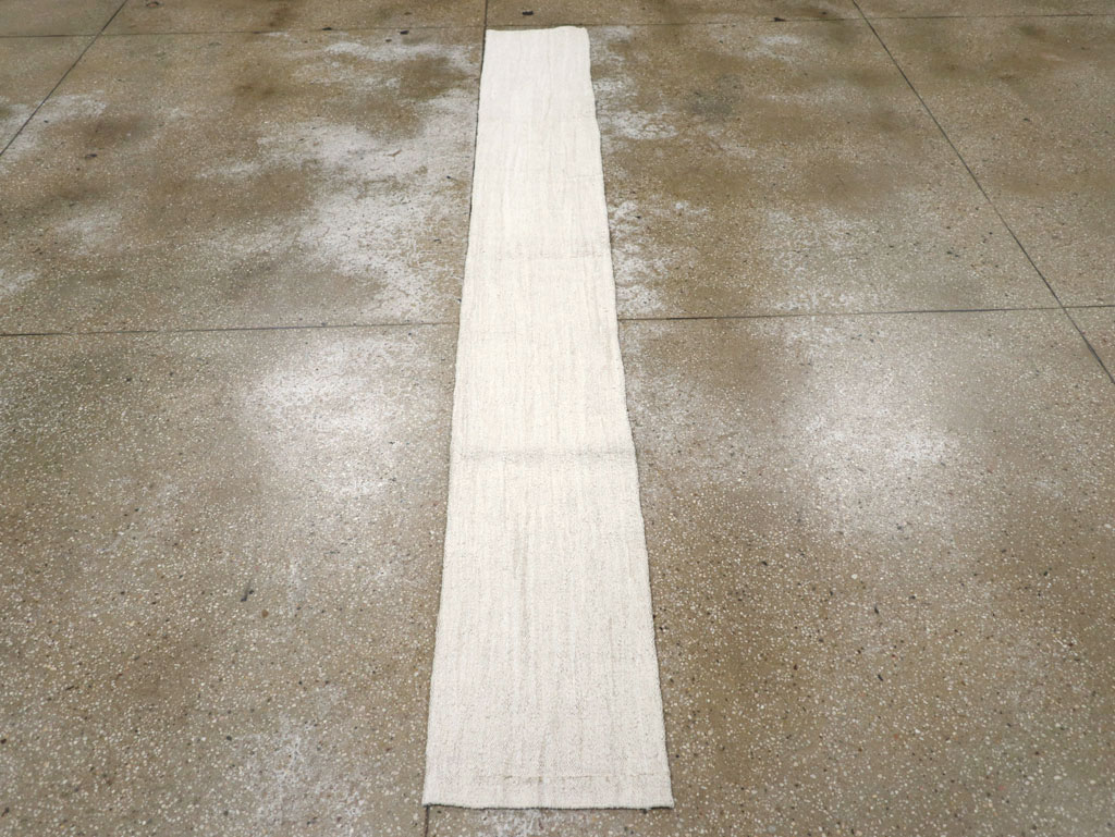 Vintage Turkish Hemp Flatweave Kilim Runner, No.30768 - Gss
