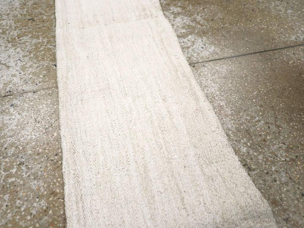 Vintage Turkish Hemp Flatweave Kilim Runner, No.30768 - Gss