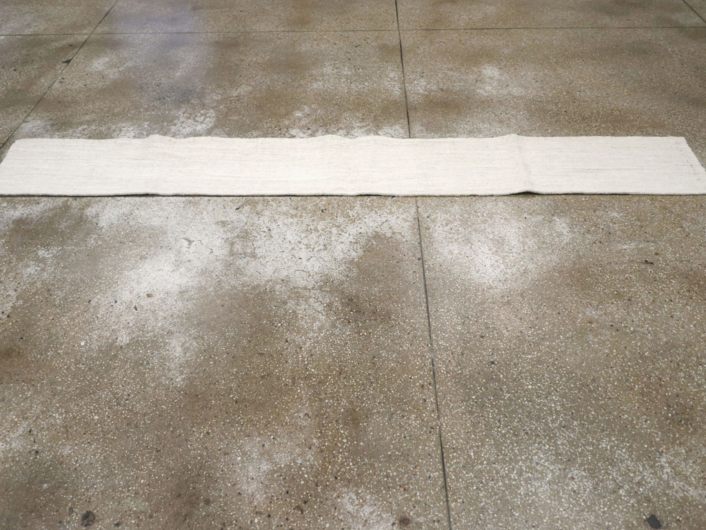 Vintage Turkish Hemp Flatweave Kilim Runner, No.30768 - Gss