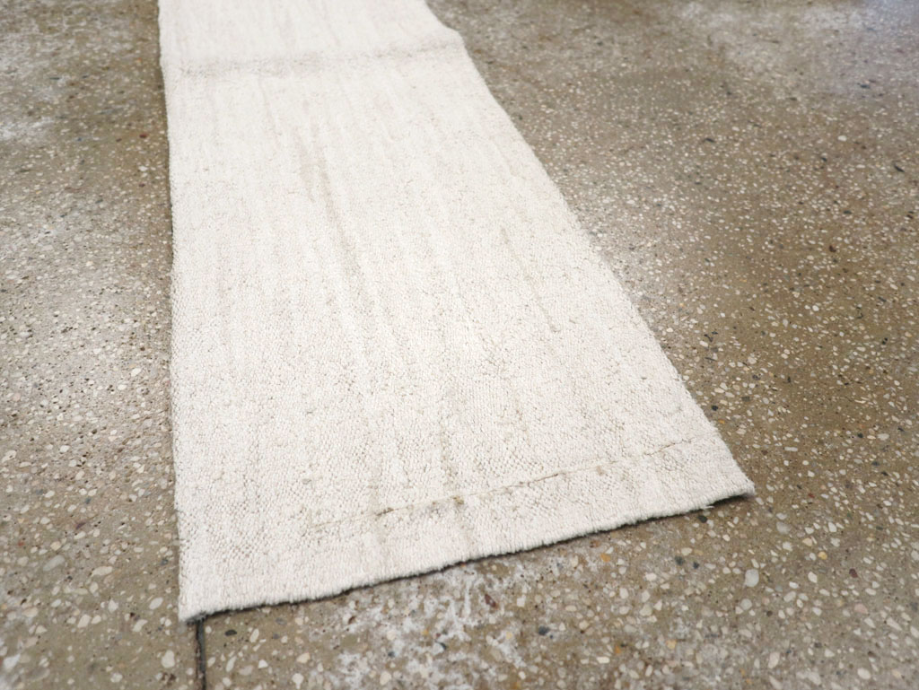 Vintage Turkish Hemp Flatweave Kilim Runner, No.30768 - Gss