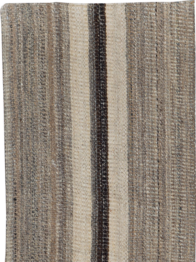 Modern Turkish Flatweave Kilim Runner, No.30769 - Gss