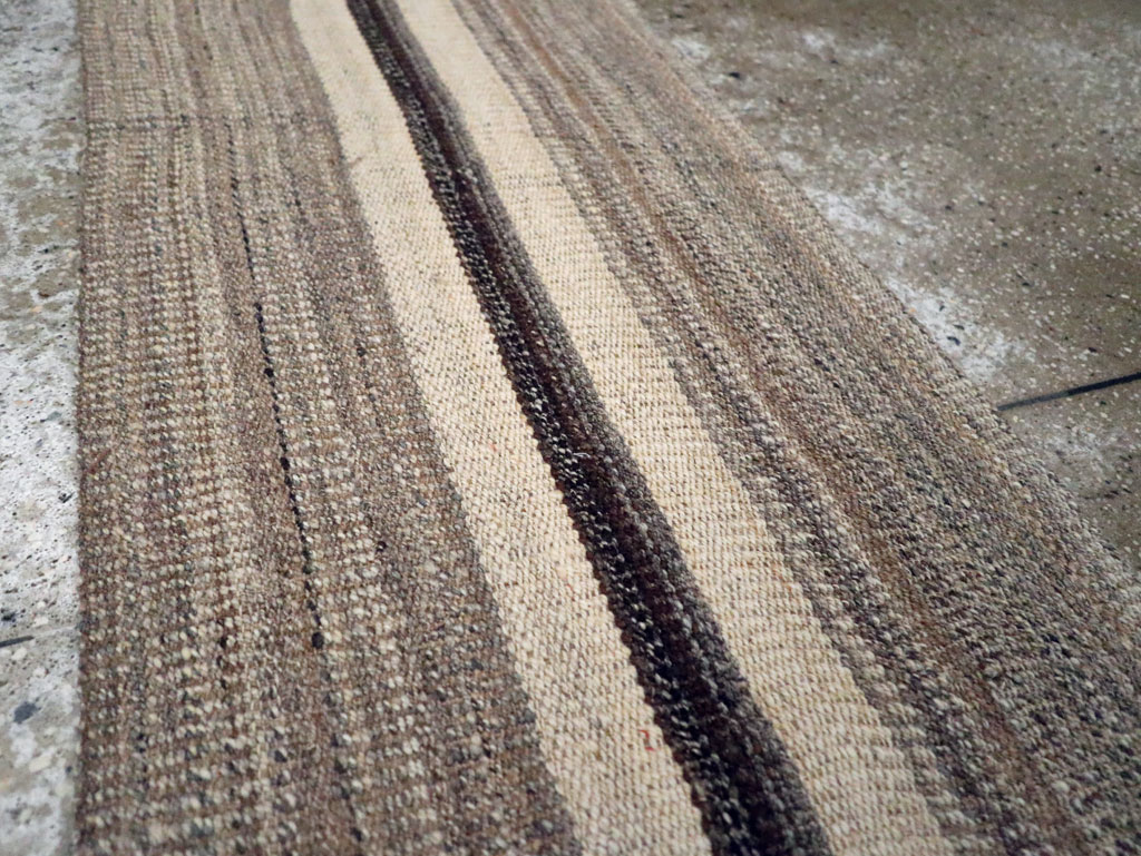 Modern Turkish Flatweave Kilim Runner, No.30769 - Gss