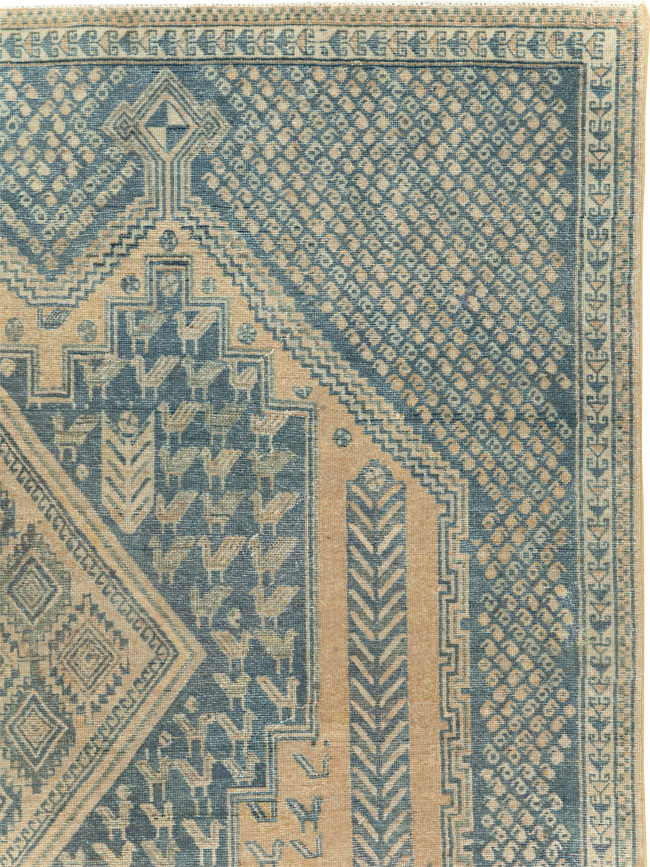 Vintage Persian Afshar Tribal Accent Carpet, No.30784 - Gss