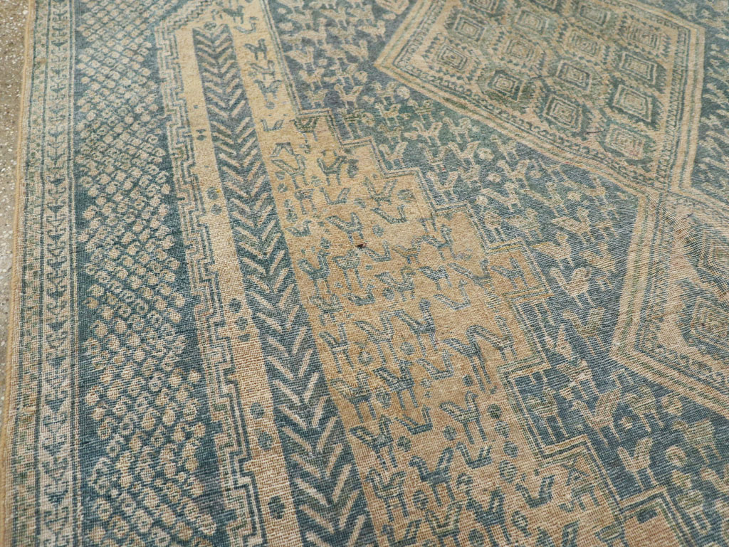 Vintage Persian Afshar Tribal Accent Carpet, No.30784 - Gss