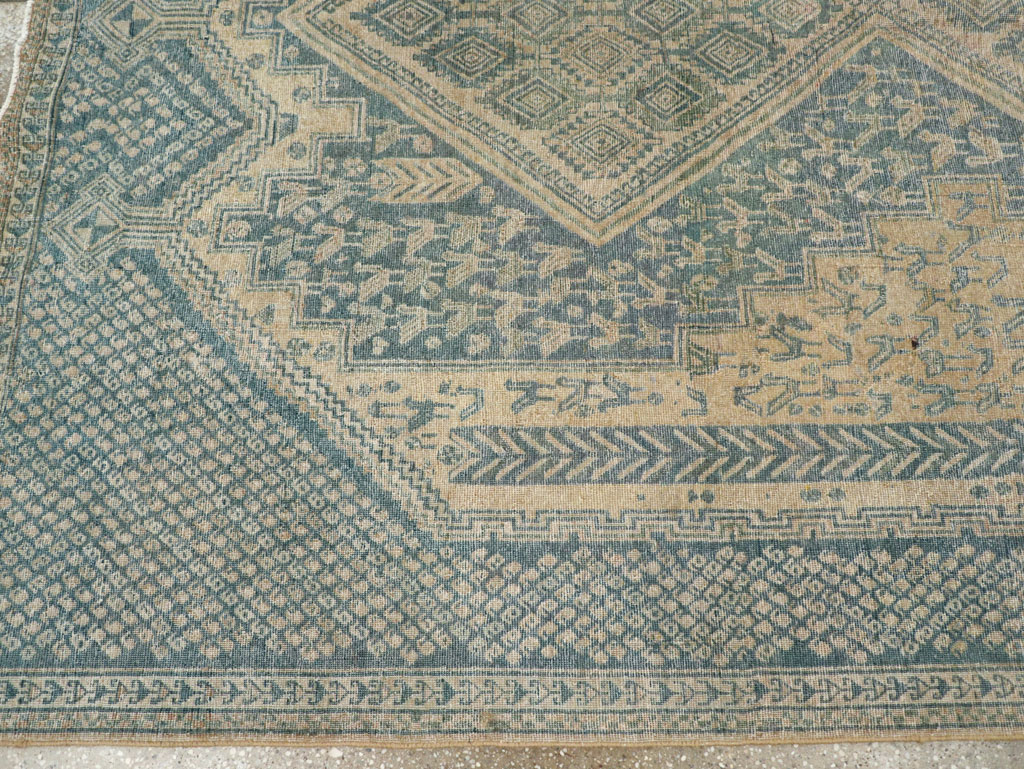 Vintage Persian Afshar Tribal Accent Carpet, No.30784 - Gss