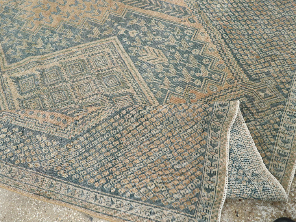 Vintage Persian Afshar Tribal Accent Carpet, No.30784 - Gss