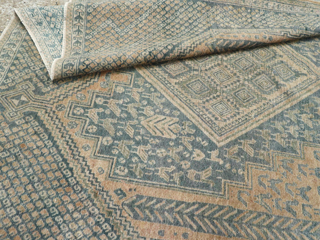 Vintage Persian Afshar Tribal Accent Carpet, No.30784 - Gss