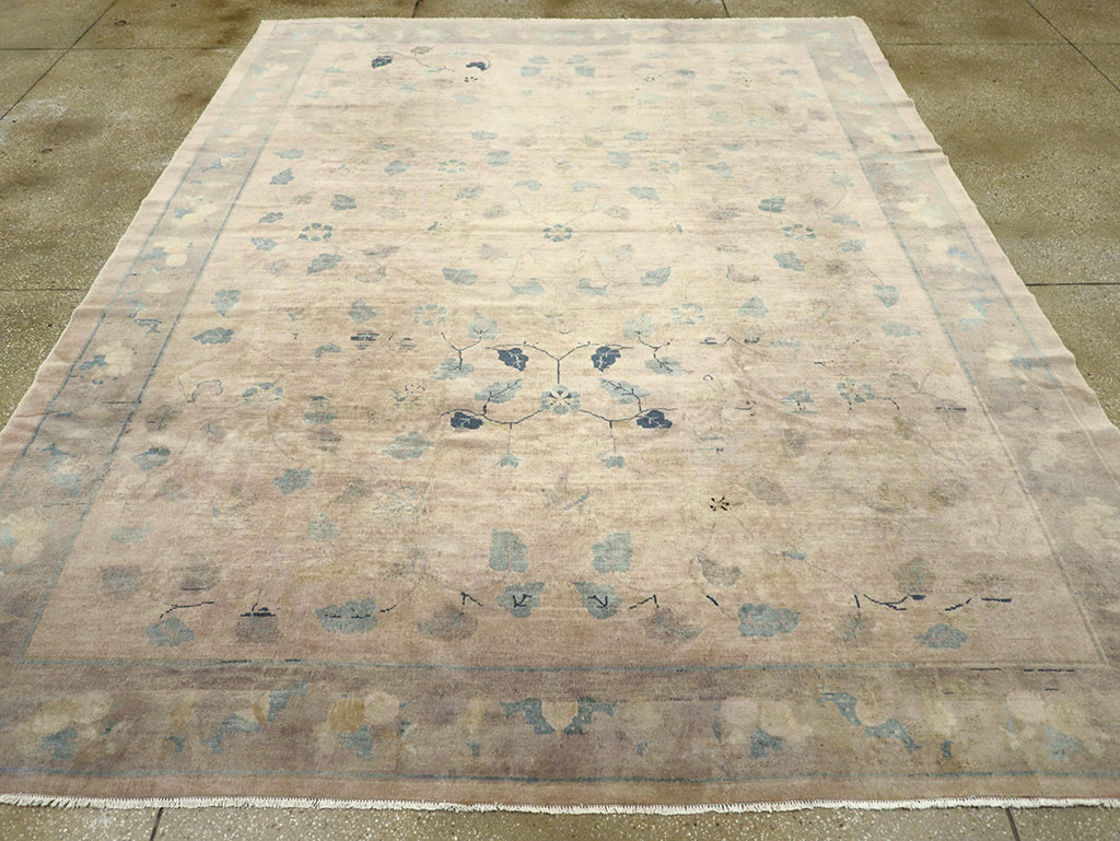 Vintage Chinese Room Size Carpet, No.30785 - Gss