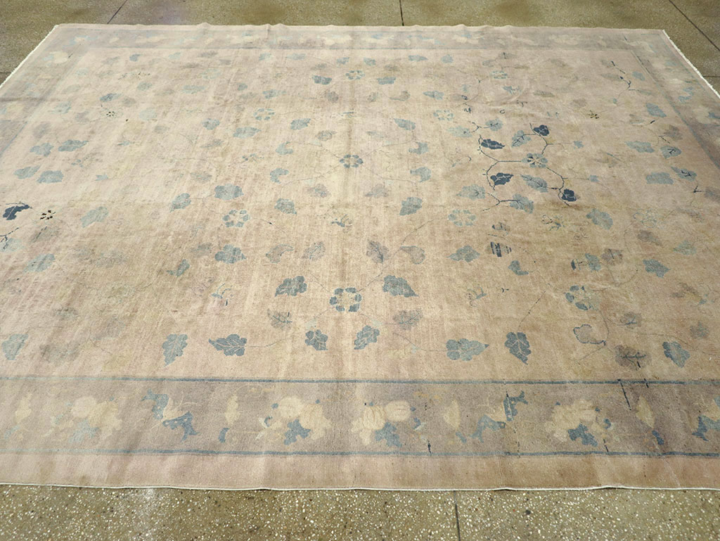 Vintage Chinese Room Size Carpet, No.30785 - Gss