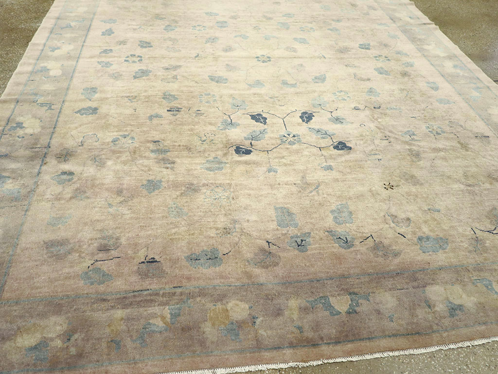Vintage Chinese Room Size Carpet, No.30785 - Gss