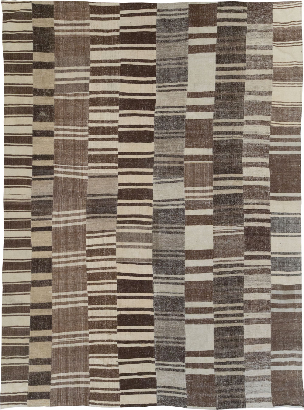 Modern Turkish Flatweave Room Size Carpet, No.30787 - Gss