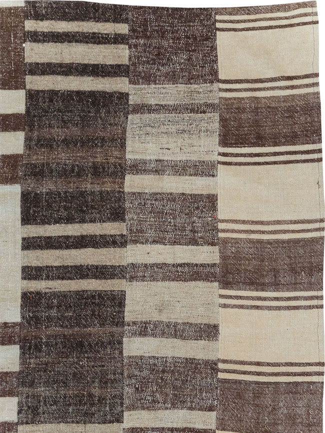 Modern Turkish Flatweave Room Size Carpet, No.30787 - Gss