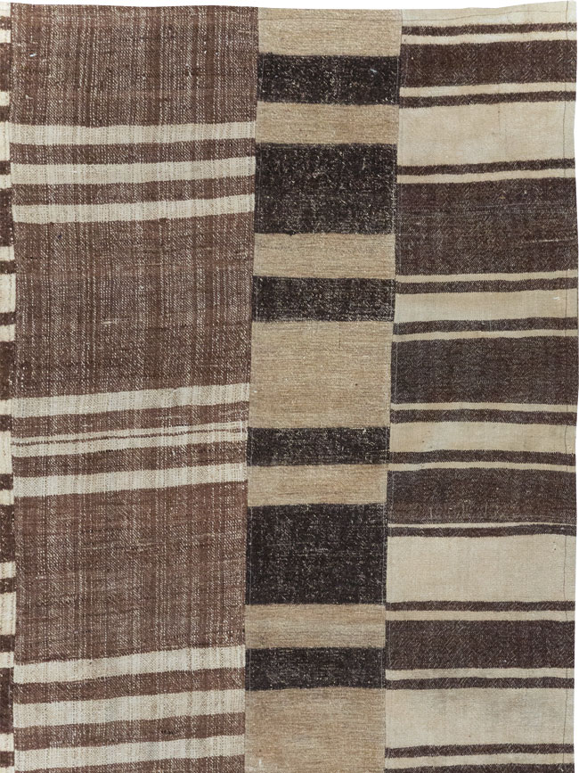 Modern Turkish Flatweave Room Size Carpet, No.30787 - Gss