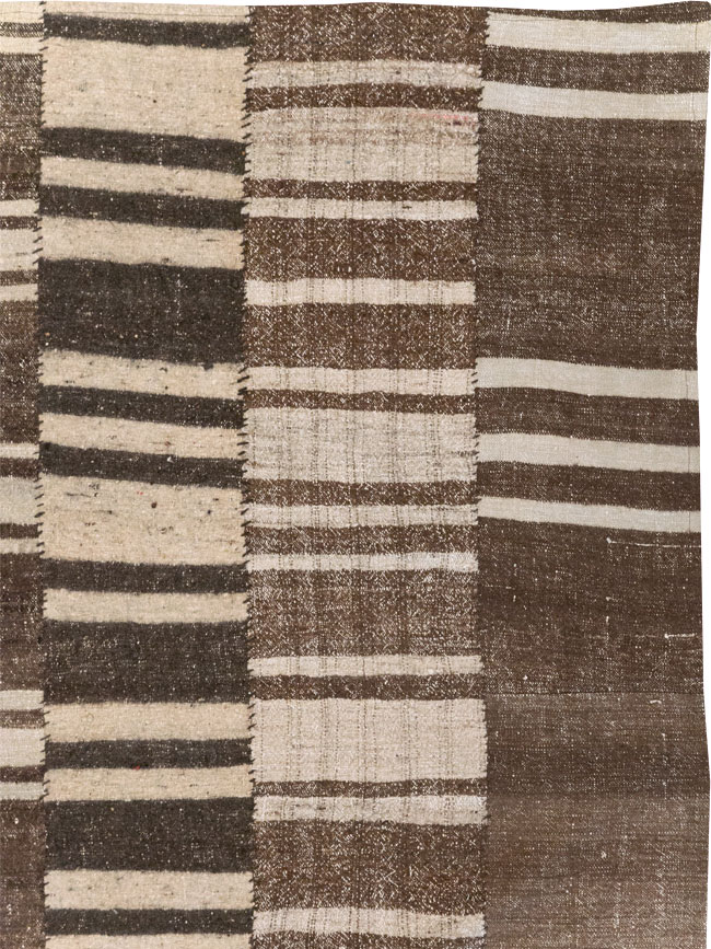 Modern Turkish Flatweave Room Size Carpet, No.30788 - Gss