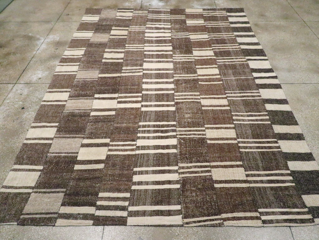 Modern Turkish Flatweave Kilim, No.30789 - Gss