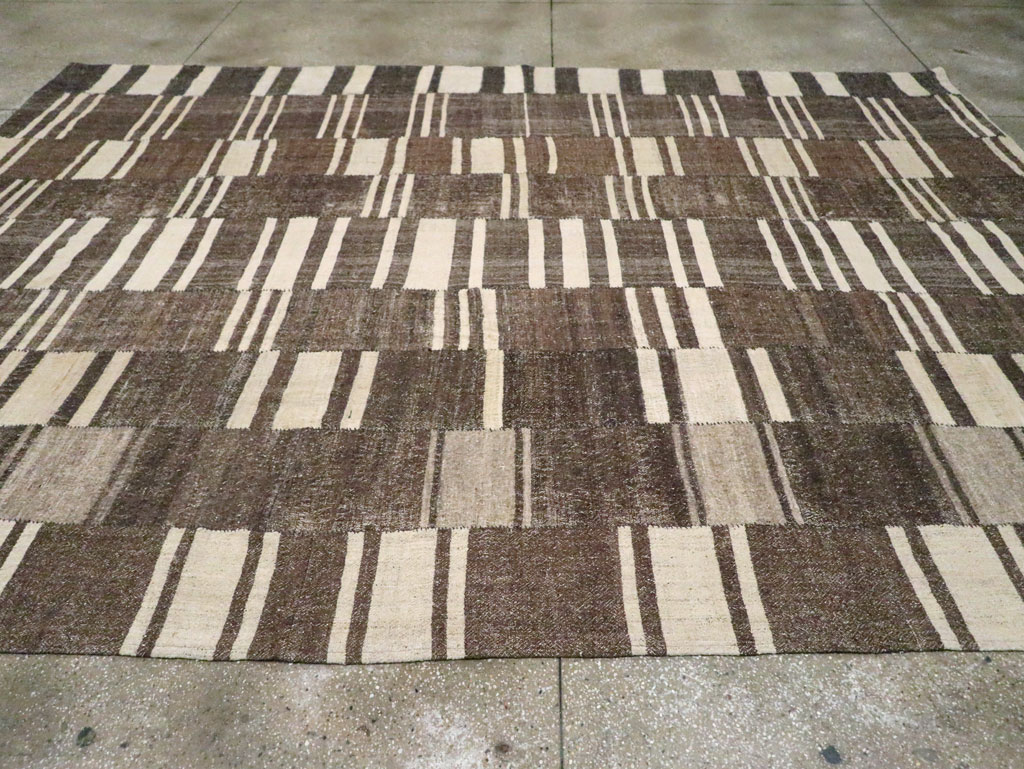 Modern Turkish Flatweave Kilim, No.30789 - Gss