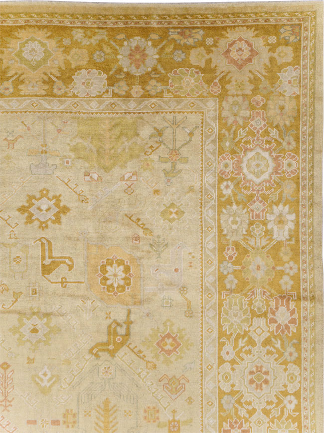 Modern Turkish Oushak Room Size Carpet, No.30791 - Gss