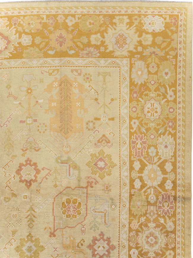 Modern Turkish Oushak Room Size Carpet, No.30791 - Gss