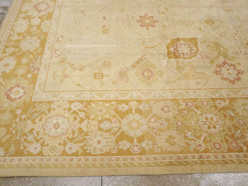 Modern Turkish Oushak Room Size Carpet, No.30791 - Gss