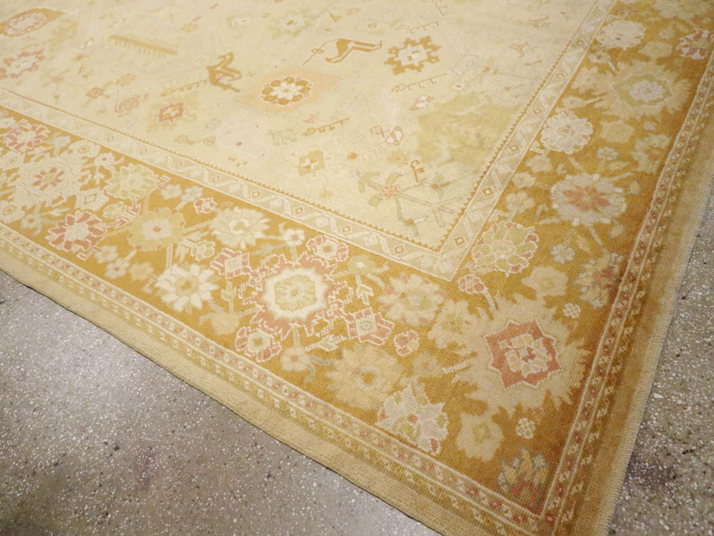 Modern Turkish Oushak Room Size Carpet, No.30791 - Gss