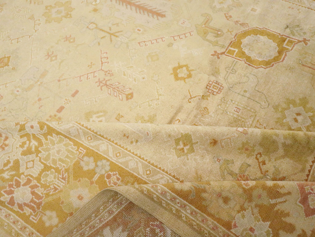 Modern Turkish Oushak Room Size Carpet, No.30791 - Gss