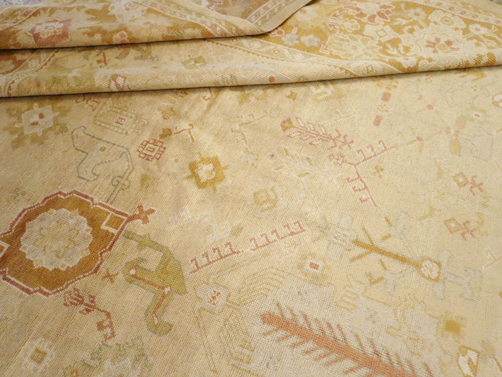 Modern Turkish Oushak Room Size Carpet, No.30791 - Gss