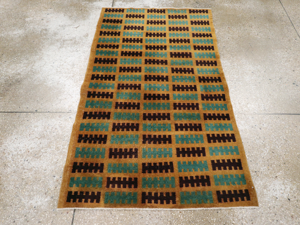 Vintage Turkish Anatolian Deco Rug, No.30794 - Gss
