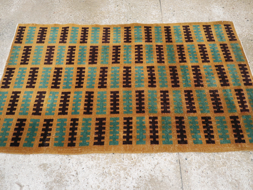 Vintage Turkish Anatolian Deco Rug, No.30794 - Gss