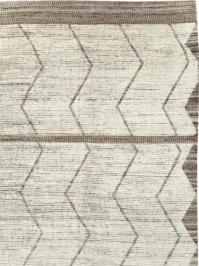 Moroccan Inspired Contemporary Turkish Large Room Size Carpet, No.30801 - Gss