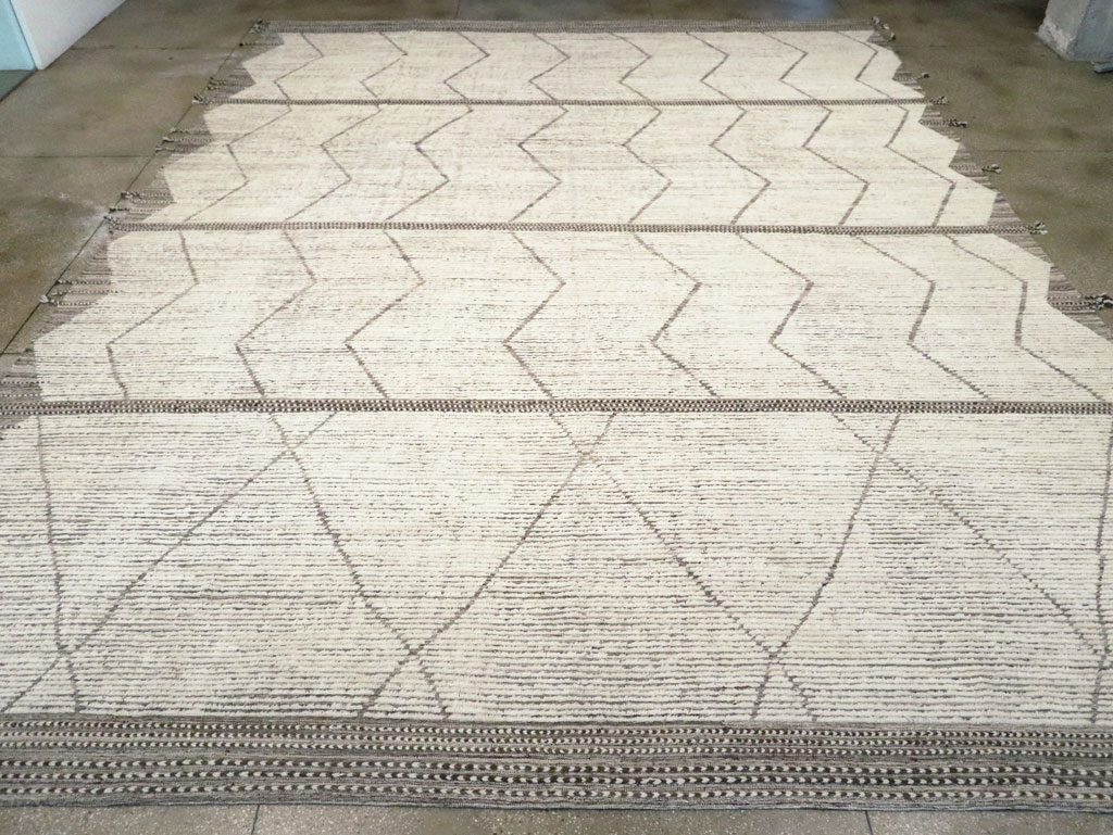 Moroccan Inspired Contemporary Turkish Large Room Size Carpet, No.30801 - Gss