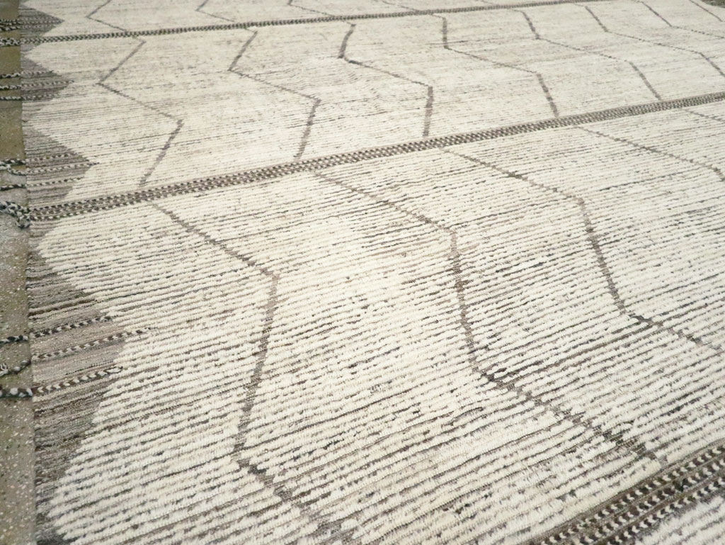 Moroccan Inspired Contemporary Turkish Large Room Size Carpet, No.30801 - Gss