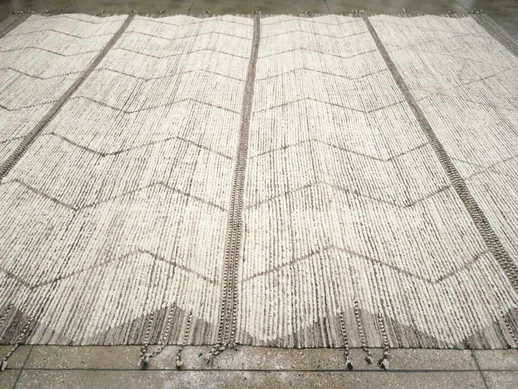 Moroccan Inspired Contemporary Turkish Large Room Size Carpet, No.30801 - Gss