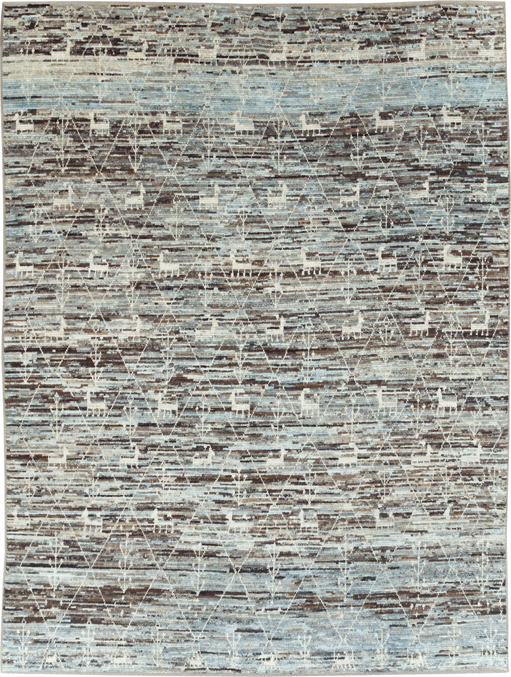 Moroccan Inspired Turkish Room Size Carpet, No.30802 - Gss