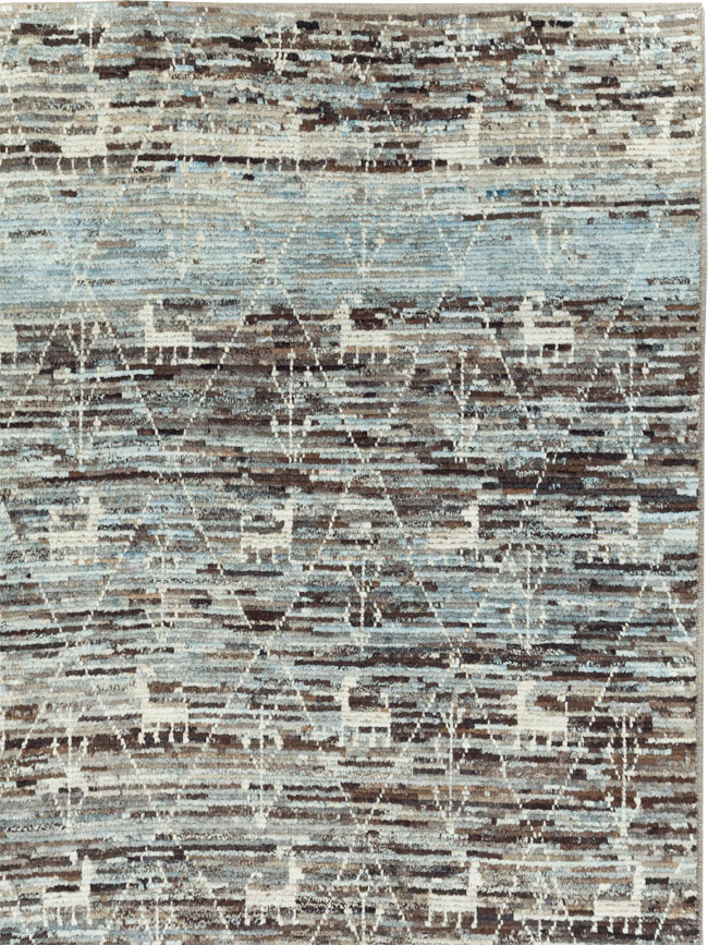 Moroccan Inspired Turkish Room Size Carpet, No.30802 - Gss