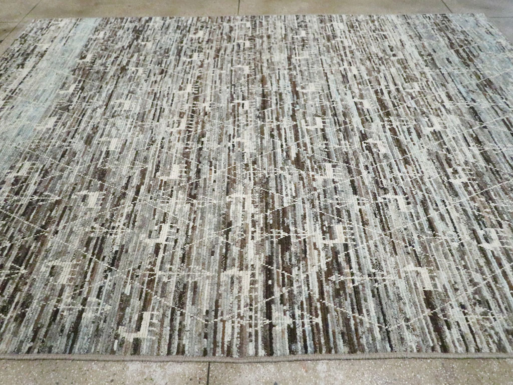 Moroccan Inspired Turkish Room Size Carpet, No.30802 - Gss