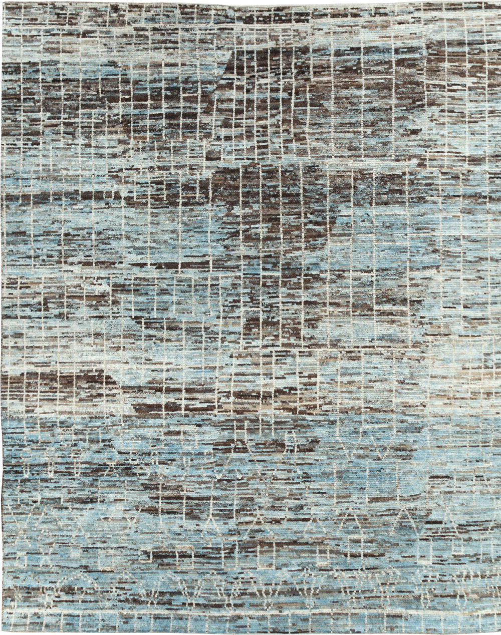 Moroccan Inspired Contemporary Turkish Room Size Carpet, No.30804 - Gss
