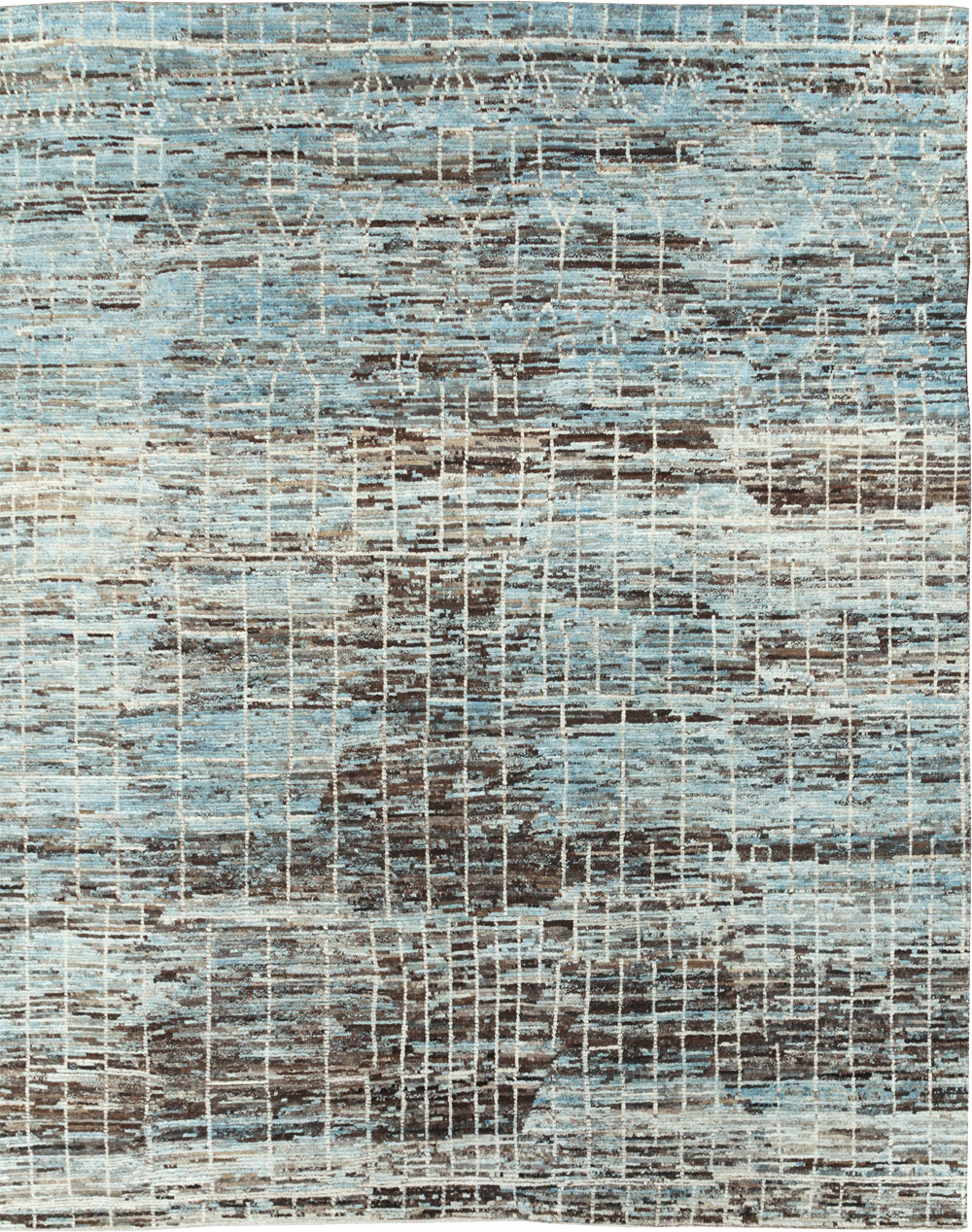 Moroccan Inspired Contemporary Turkish Room Size Carpet, No.30804 - Gss