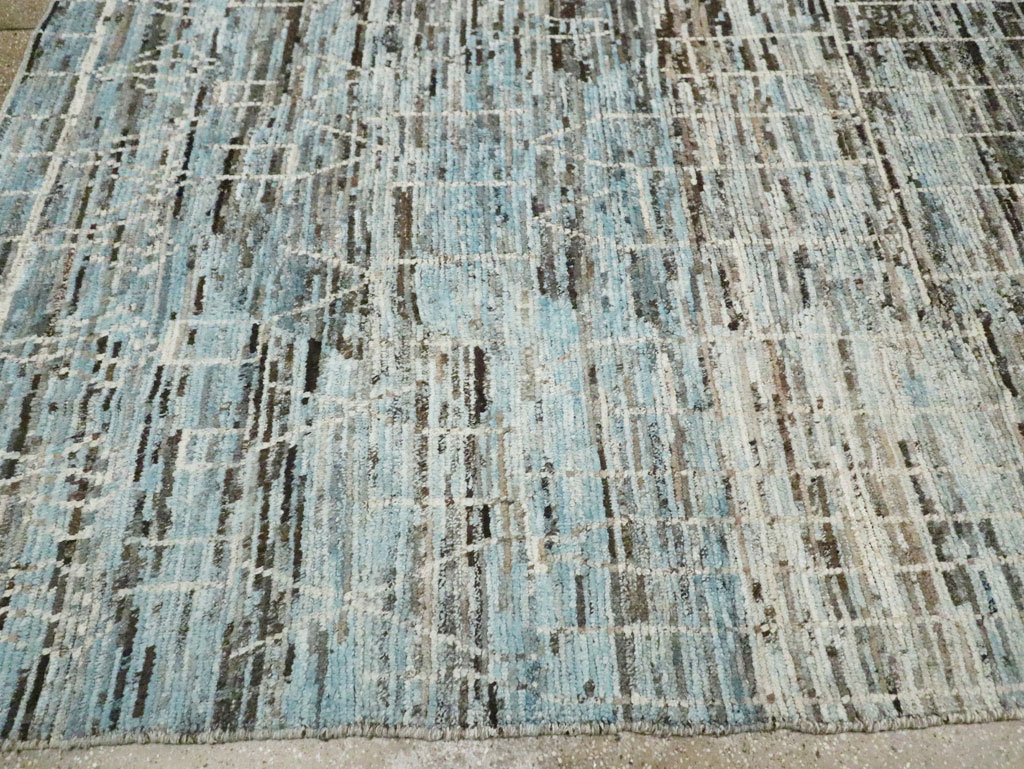 Moroccan Inspired Contemporary Turkish Room Size Carpet, No.30804 - Gss