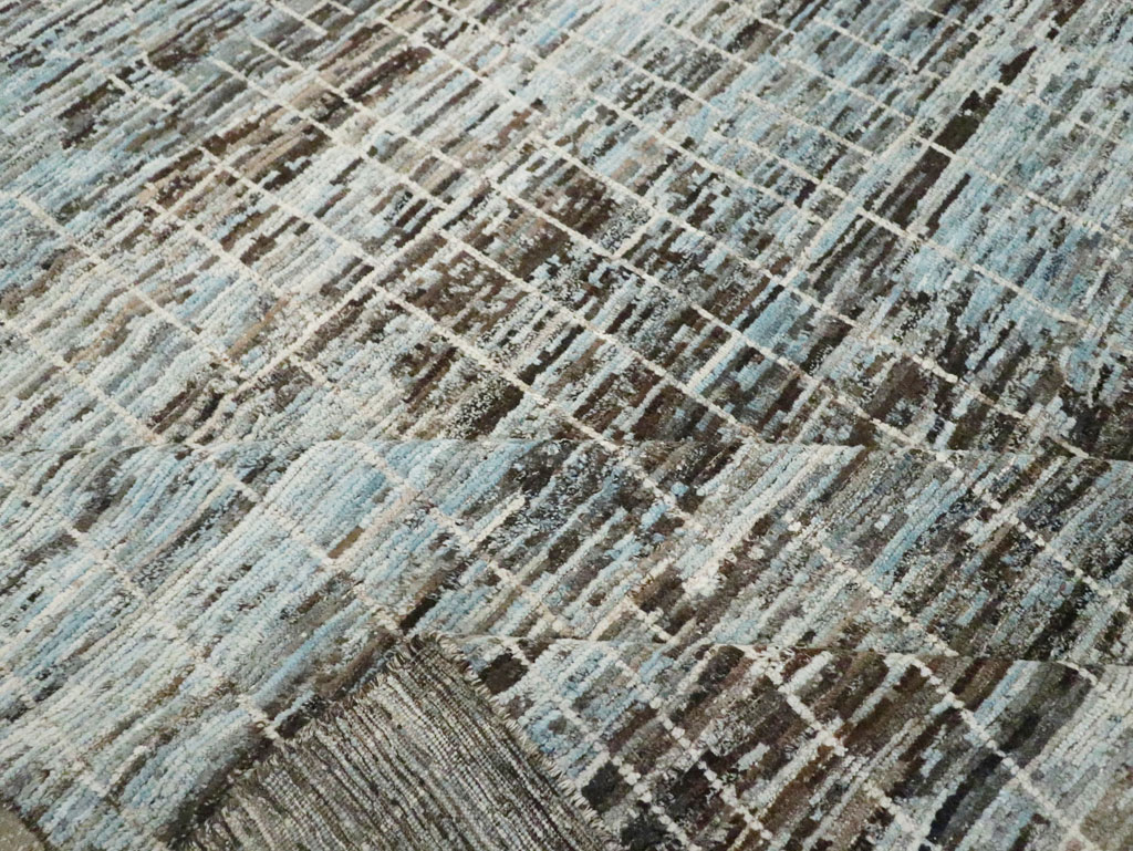 Moroccan Inspired Contemporary Turkish Room Size Carpet, No.30804 - Gss