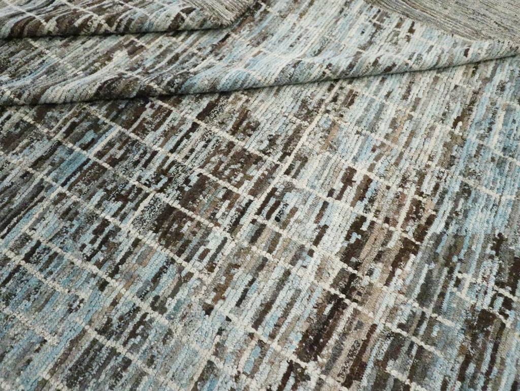 Moroccan Inspired Contemporary Turkish Room Size Carpet, No.30804 - Gss