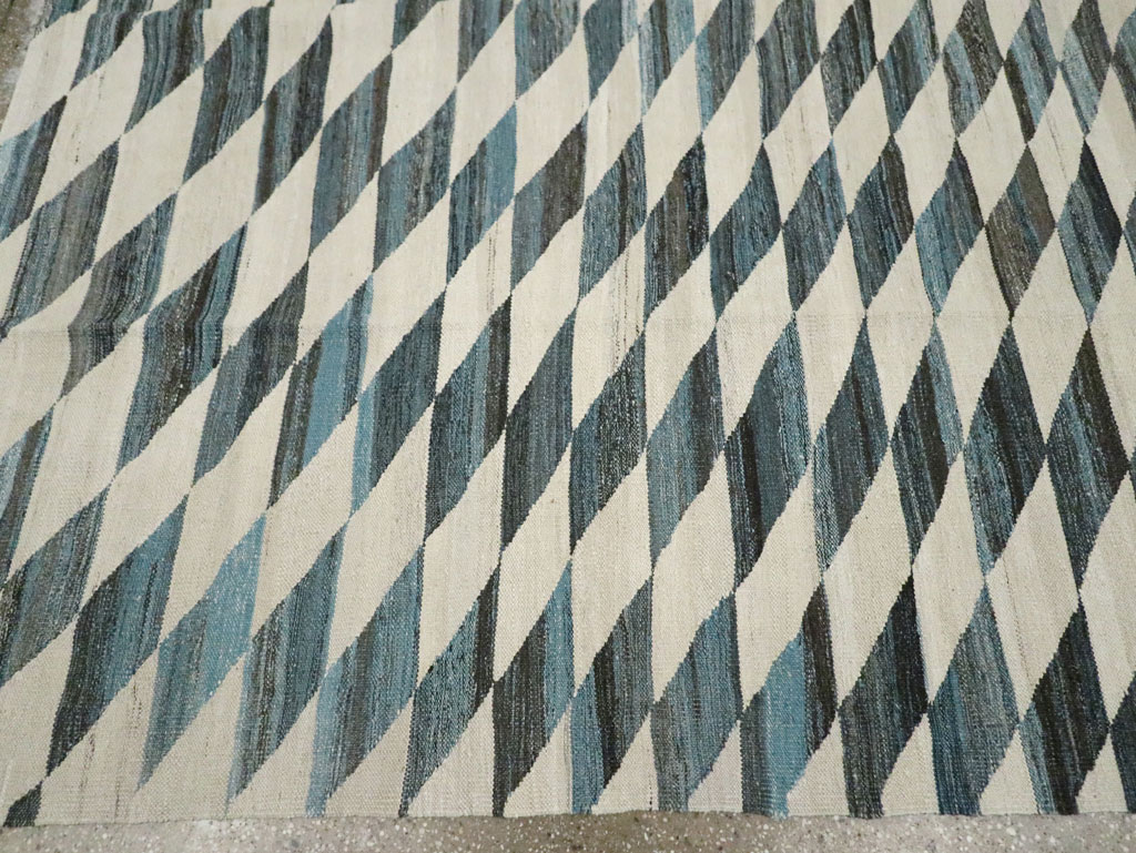 Modern Turkish Flatweave, No.30806 - Gss