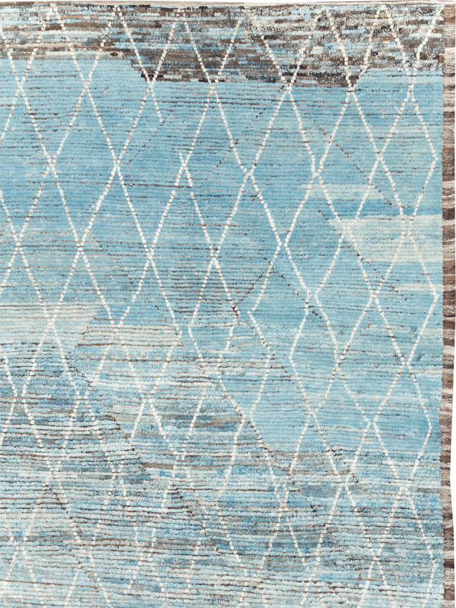 Moroccan Inspired Contemporary Turkish Large Room Size Carpet, No.30808 - Gss