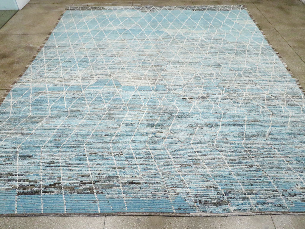 Moroccan Inspired Contemporary Turkish Large Room Size Carpet, No.30808 - Gss