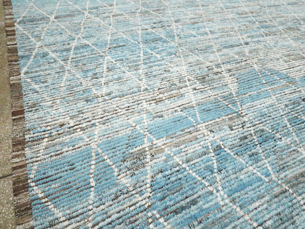 Moroccan Inspired Contemporary Turkish Large Room Size Carpet, No.30808 - Gss