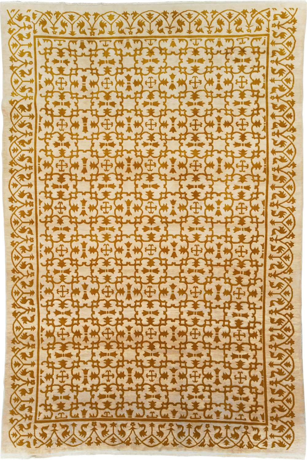 Vintage Indian Continental Large Room Size Carpet, No.30814 - Gss