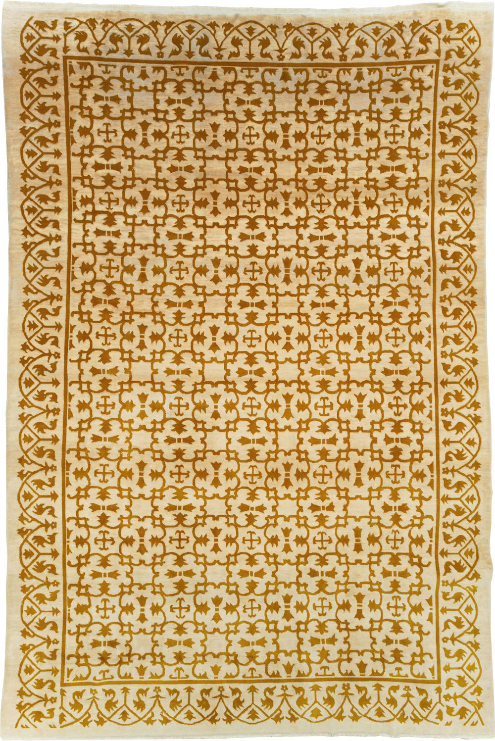 Vintage Indian Continental Large Room Size Carpet, No.30814 - Gss